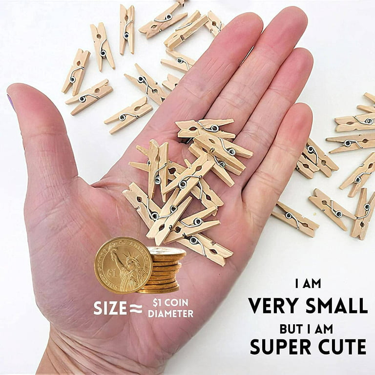 Mini Clothespins- Gold (25 pieces) – 1320LLC