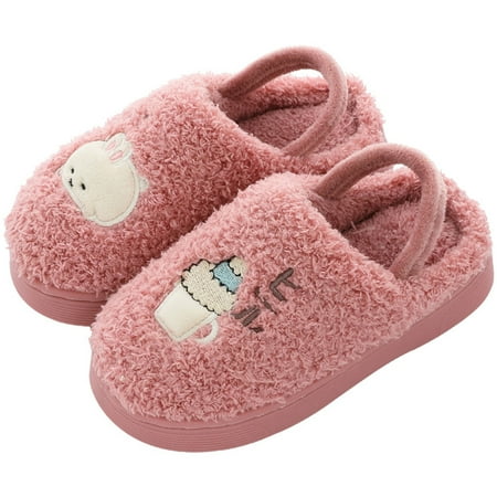 

YOHOME Toddler Kids Home Slippers Baby Girls Boys Cartoon Warm Indoors Floor