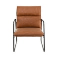 thumbnail image 4 of MUNDO IN MUEBLES Sillón Torcello 538 Café | Sillón Contemporáneo Tapizado en Tela Café Resistente | Estructura de Madera Sólida y Duradera | Cojines Acolchados y Extraíbles, 4 of 6