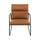 thumbnail image 4 of MUNDO IN MUEBLES Sillón Torcello 538 Café | Sillón Contemporáneo Tapizado en Tela Café Resistente | Estructura de Madera Sólida y Duradera | Cojines Acolchados y Extraíbles, 4 of 6