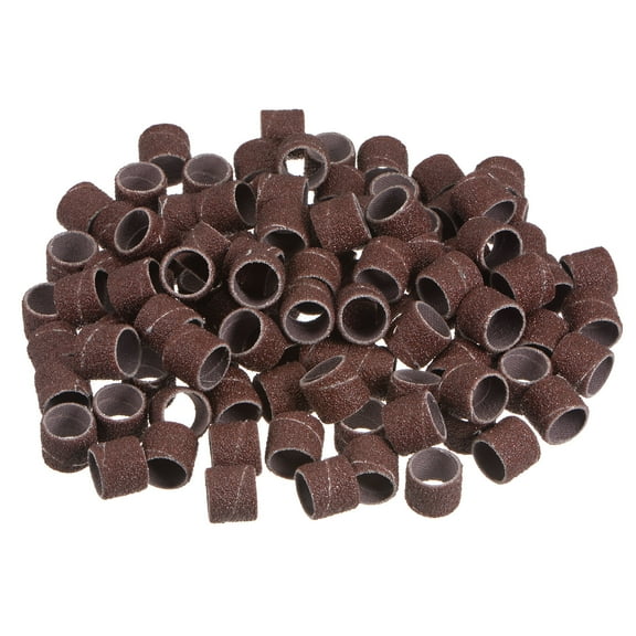 100 Packs Sanding Drums 1/2 Inch Mini Sanding Sleeves 80 Grit Sanding Bands for Drum Sander