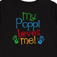 thumbnail image 4 of Inktastic My Poppi Loves Me Boys or Girls Long Sleeve Toddler T-Shirt, 4 of 5
