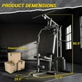 thumbnail image 2 of Multifunctional Home Gym Machine, with 100LBS Weight Stack, for Full Body Strength Training, LAT Pull Down, Chest Press, Leg Extension, 2 of 6