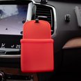 thumbnail image 3 of Air Conditioner Vent Hanging Pouch Car Hook Type Storage Bag Cell Phone Coin Headphone Silicone Hanging Bag Black, 3 of 9