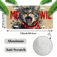 thumbnail image 2 of 1 Pcs 2D Flat License Plate Covers & Frames, Cat as Bowie For Decorative Front, Waterproof For Decoration Aluminum License Plate Covers & Frames Cover For Men Women, 12" X 6", 2 of 7