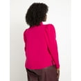 thumbnail image 6 of ELOQUII Women's Plus Size Drape Front Blouse, 6 of 6