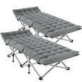 Lilypelle Folding Camping Cots for Adult Portable Fold Up Cot Bed for