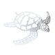 thumbnail image 1 of Adorno de tortuga de metal y hierro, estatua decorativa colgante para baño interior y exterior. Los 30x28cm, 1 of 9