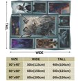 thumbnail image 2 of Wolf Throw Blanket Wolf Dream Catcher Blanket Ultra Plush Boho Wolves Fleece Blanket Gifts for Kids Adults Animal Super Soft Queen Size Fleece Blanket for Couch Bed Sofa 80"X60", 2 of 6