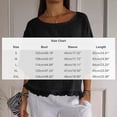 thumbnail image 3 of Women T Shirts Summer Tops Solid Cotton and Linen Ruffle Pleated Hem Tops Round Neck Casual Shirt Tops Comfortable Shirts, 3 of 8