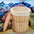 thumbnail image 2 of GOOHOCHY Cesta de ropa tejida, organizador de ropa sucia con tapa, 2 of 8