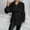 Black, variant on Women's Elegant Long Shirt Button Down Flared Hem Belted Peplum Blouses Dressy Office Work Business Shirt Dress Tops Black XL