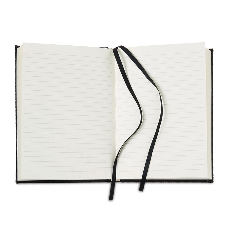 Pen+Gear Woven Simulated Leather Journal, Black, 256 Pages photo 4