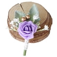 thumbnail image 1 of Qarigey Amplia aplicación Versátil para hombre para bodas y fiestas de compromiso Novio Boutonniere Accesorios de disfraces Púrpura, 1 of 6