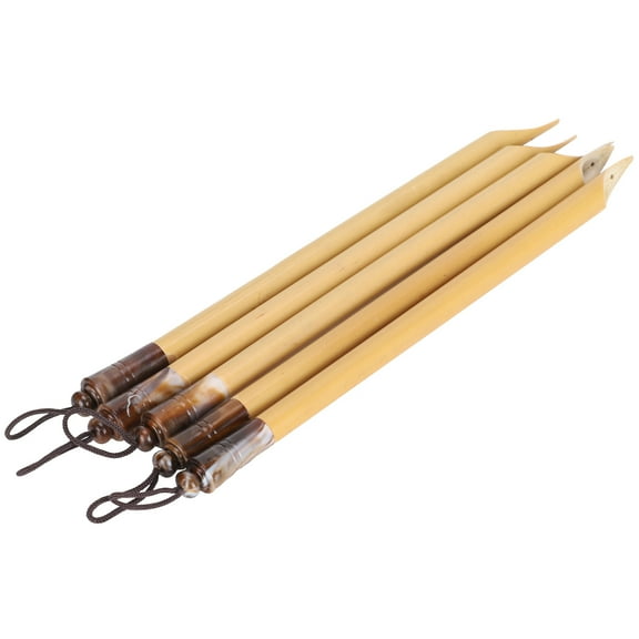5Pcs Dip Pen Handcrafted Manga Calligraphy Vintage Bamboo Drawing Painting Kit School SuppliesNatural Nib