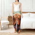 thumbnail image 6 of Lsque Countryside Colorful Floral Cow Print Women's Pajama Pants, Lounge Pant - Comfortable Home Wear,Elastic Waistband, Stylish Design-Medium, 6 of 9