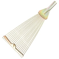 Tineasur Multifunctional Steel Garden Rake Without Handle for Weeding Soil Cultivating and Yard Cleanup
