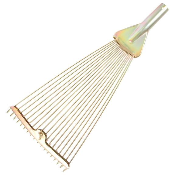 Tineasur Multifunctional Steel Garden Rake Without Handle for Weeding Soil Cultivating and Yard Cleanup