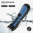thumbnail image 2 of YOOVEE Professional Body Hair Trimmer – Pubic, Groin, Chest & Underarm Grooming Kit, Cordless Rechargeable Beard Trimmer w/ Adjustable Taper for Men Women, Blue, 2 of 7