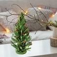 thumbnail image 4 of Suncoda Arbres Décoratifs, Aiguilles de Pin de Sapin de Noël Fruits Rouges Décorations Ornements Transfrontaliers Europe et États-Unis Anneau de Porte Flocage Ornements Suspendus du Nouvel An, 4 of 6