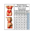 thumbnail image 2 of Keeccty Women Plus Size Lace Sexy Underwear Floral Solid 3PCs Lingerie Set, 2 of 4