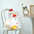 thumbnail image 2 of EUBUY Cute Cartoon Chicken Doll Plush Toys Chicken Stuffed Animal Soft Plush Toy for Children Boys Girls White 17.71", 2 of 10