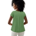 thumbnail image 2 of Ellos Plus Size Cotton Jersey Slub Cap Sleeve Trapeze Tee, 2 of 2