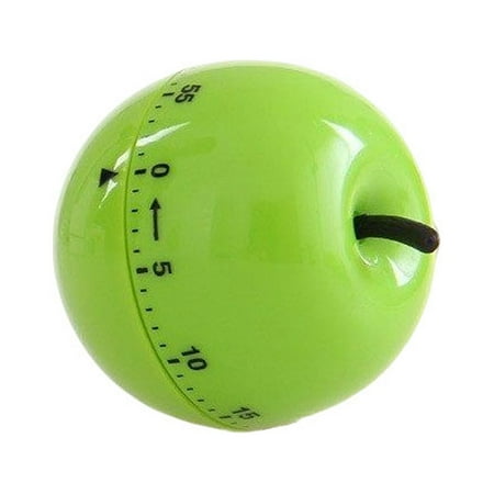 Mechanical Kitchen Timer - Fruit Egg Cooking Timer For Baking & Food Prep | Silver, UK Seller