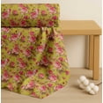 thumbnail image 4 of Soimoi Cotton Cambric Fabric Check,Leaves & Rose Floral Print Fabric by the Yard 56 Inch Wide, 4 of 7