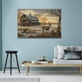 thumbnail image 3 of Farmhouse Wall Art Farm Deer Pictures Wall Decor Rustic Old Barn Canvas Prints Country Landscape Painting Framed Modern Home Artwork Decoration for Bedroom Kitchen Living Room, 3 of 6