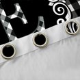 thumbnail image 4 of Feelyou Fashion Monogrammed E Curtains Pack of 2 (42x84 Each) for Teen, Bohemian Western Flower Curtains Blackout, Square Abstract Bedroom Curtains, Blackout Curtains Bedroom Decor, 4 of 6