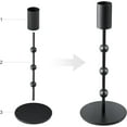 thumbnail image 6 of NestE - Black Candlestick Holders, Beaded Metal Taper Candle Stick Holders, Set of 3 Candle Holder for Fall Decorations, Tapered Candle Holders, Thanksgiving Table Centerpiece, Halloween Gothic Decor, 6 of 18