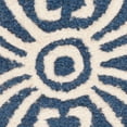 thumbnail image 6 of SAFAVIEH Cambridge Leslie Geometric Wool Area Rug, Navy Blue/Ivory, 10' x 10' Square, 6 of 10