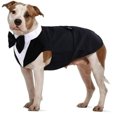 Dog Tuxedo Suit For Small Large Breed, Formal Dog Tuxedo Vest Set With Detachable Bow Ties Collar & Bandana Scarf, Gentle Pet Costume/Dress/Clothes/Shirt For Wedding Birthday Party | Walmart Canada Dog Tuxedo Suit For Small Large Breed, Formal Dog Tuxedo Vest Set With Detachable Bow Ties Collar & Bandana Scarf, Gentle Pet Costume/Dress/Clothes/Shirt For Wedding Birthday Party | Walmart Canada