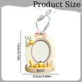 thumbnail image 3 of Cute Hanging Photo Frame Ornaments, Ghost Pumpkin Bow Decor Wooden Picture Keepsake, Personalized Photo Holder, Holiday Hanging Decor for Front Door, Home Wall & Party Memory Display 1Pcs, 3 of 6