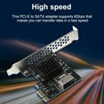 thumbnail image 4 of Langgg PCI-E to SATA Extender Splitter High Speed PCI-Express Expansion Card Desktop Computer Accessory, SA3106J, 10 ports, 4 of 8