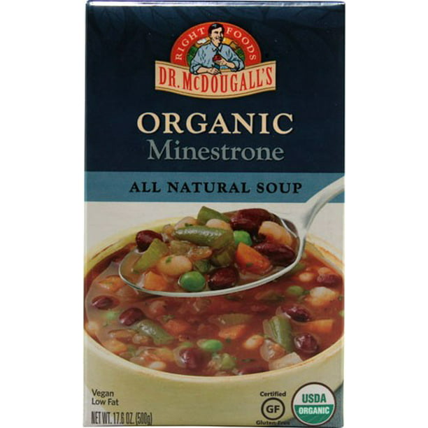 Dr. McDougall's Organic Minestrone Soup - 17.6 oz. - Walmart.com ...