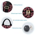 thumbnail image 7 of FORMRS Women's Travel Backpack Purse Anti-Theft Hidden Pockets Casual Shoulder Bag, Deep Red Leopard Pattern, 7 of 7