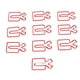 thumbnail image 2 of 100 Clips De Papel Con Forma, Clips De Papel De Acero Inoxidable, Clips De Oficina Portátiles Ligeros De Estilo Lindo De Metal Para La Clasificación De Archivos De Documentos, Organizadores De Escrito, 2 of 14