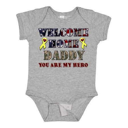 

Inktastic Welcome Home Daddy Gift Baby Boy or Baby Girl Bodysuit