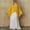 04-Yellow, variant on Women's 2 Piece Outfit Set, V Neck Batwing Sleeve Cardigan with Loose Casual Dress, Solid Color Matching Duster and Midi Dress Set 04-Yellow S