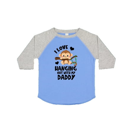 

Inktastic Monkey I Love Hanging out with My Daddy Gift Toddler Boy or Toddler Girl T-Shirt