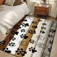 thumbnail image 4 of Farmhouse Dog 4x6 Area Rugs for Living Room, Paw Vintage Brown Wooden Board Non Slip Floor Mat Washable Low-Profile Indoor Carpet for Bedroom, Dining Room, Bathroom, 4 of 9
