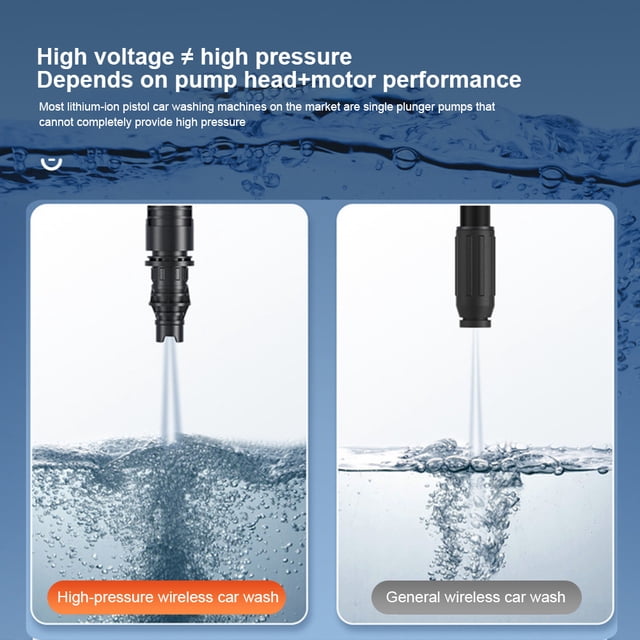 Pistola De Agua Para Automóvil Pistola de agua para automóviles, pistola de agua pulverizada de 30 BAR, herramienta de lavado de automóviles (diez celdas de EE. UU.) Likrtyny Accesorios para autos y motos