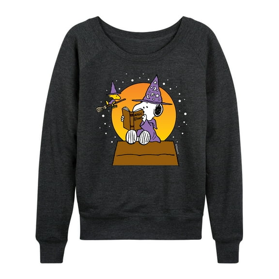 Peanuts - Sorcerer Snoopy Woodstock - Women's Lightweight French Terry Long Sleeve Shirt