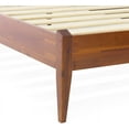thumbnail image 3 of King Size | Dinkee 78x82x15in Signature Bed Frame Without Headboard, Multiple Style, Acacia Wood, Caramel, 3 of 4