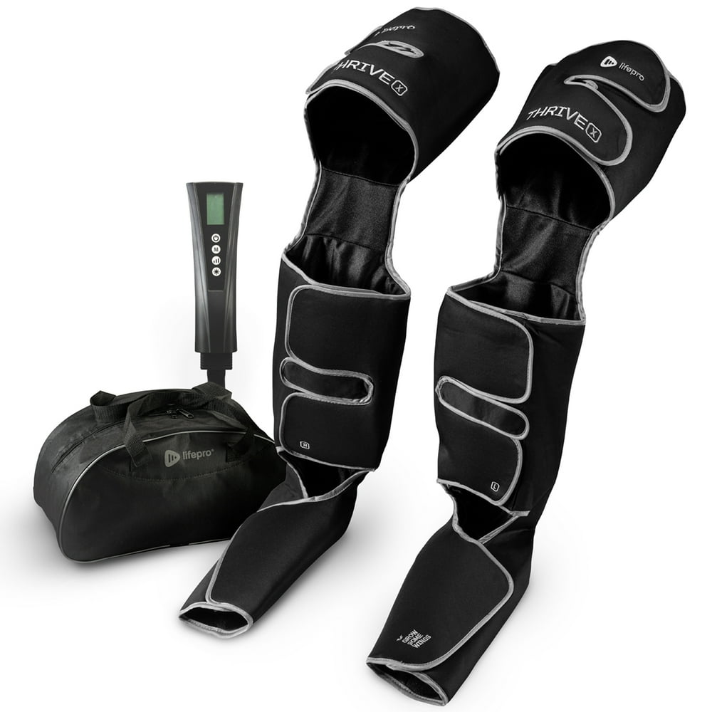 Lifepro Radiate X Leg Recovery System Compression Boots Sleeves, Black