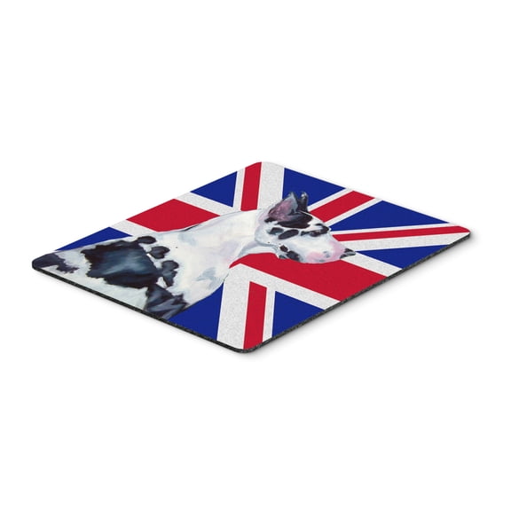 Carolines Treasures LH9478MP "Great Dane with English Union Jack British Flag Mouse Pad Hot Pad or Trivet" Large