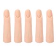 thumbnail image 2 of 5 Piezas de Dedos de Práctica de Silicona Dedo de Mano de Entrenamiento Falso Dedos de Práctica de Uñas Suaves y Realistas para Entrenamiento de Arte de Uñas Dedos de ANGGREK Otros, 2 of 8