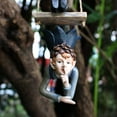 thumbnail image 4 of adornos colgantes de elfo, decoración artística, manualidades, esculturas en miniatura de jardín, de elfo para patio trasero, césped, Sunnimix Decoraciones Colgantes, 4 of 8